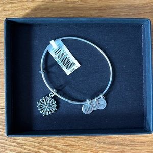 Alex + Ani Compass Silver Bracelet- New, Never Worn with Tag and in box